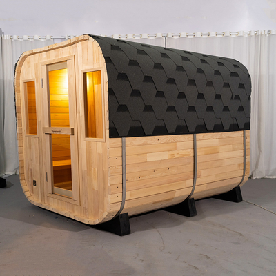 Adjustable Ventilation Hemlock Outdoor Dry Sauna With Bluetooth Music System