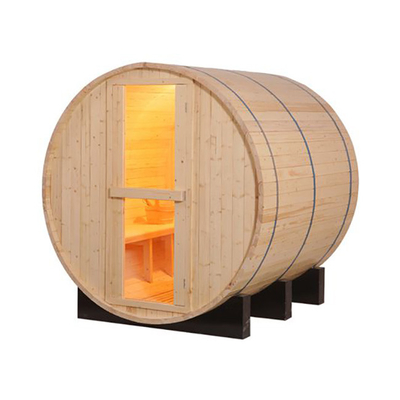 4.5kw Family 4 - 6 Person Wood Barrel Sauna Room Outdoor