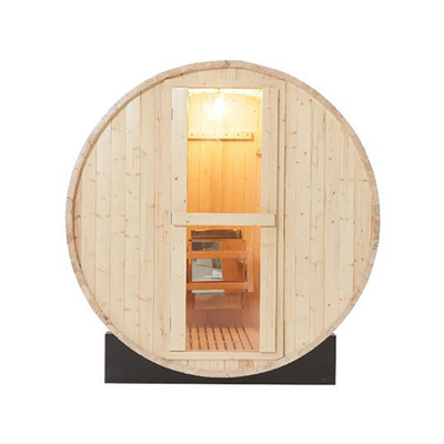 4.5kw Family 4 - 6 Person Wood Barrel Sauna Room Outdoor