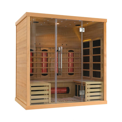 Indoor Family 4 Person Far Infrared Sauna Room For Detoxification 2700W