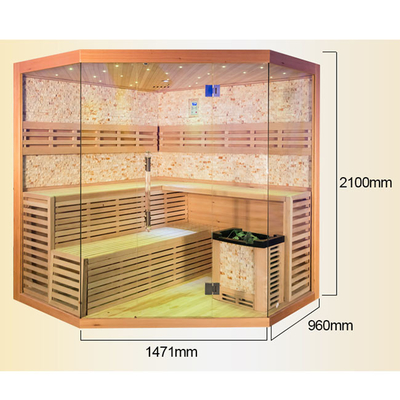 Indoor Steam Home Sauna Room Red Cedar for Detox and skin whitening