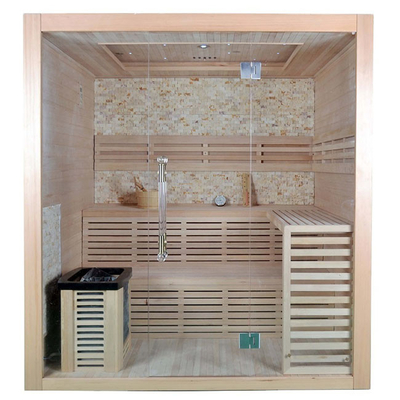 SASO certificated Two Person Steam Home Sauna Room 6KW With Electric Stove