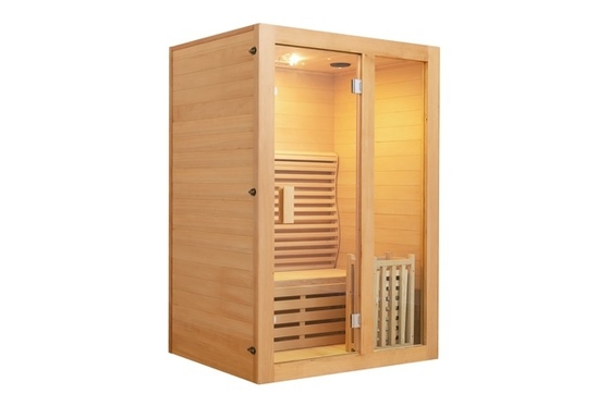 3KW Canadian Cedar One Person Steam Sauna Room Wooden Steam Bath Cabin