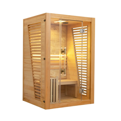 2 Person Red Cedar Steam Sauna Room Indoor Sauna House 6000w