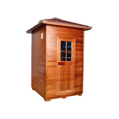 2 Person Freestanding Outdoor Dry Sauna Room Canadian Hemlock Wood