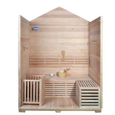6kw Waterproof Steam Two Person Outdoor Sauna Room For Home Backyard