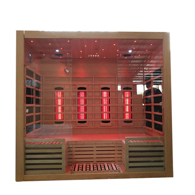 Custom Dry Infrared Steam Sauna room Solid Wood 3 People