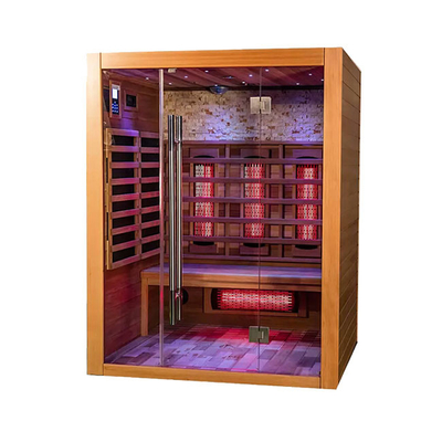 Low EMF Full Spectrum Dry Infrared Steam Sauna Solid Wood Cedar