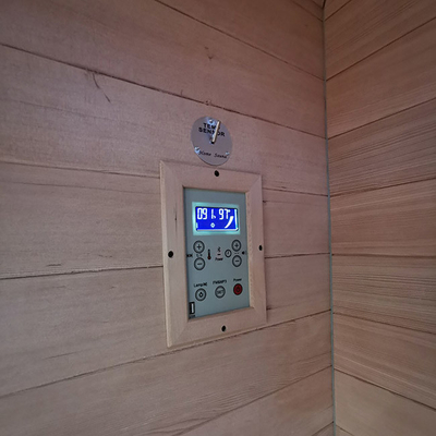 Smartmak One Person Infrared Outdoor Dry Sauna Canadian Hemlock Wood