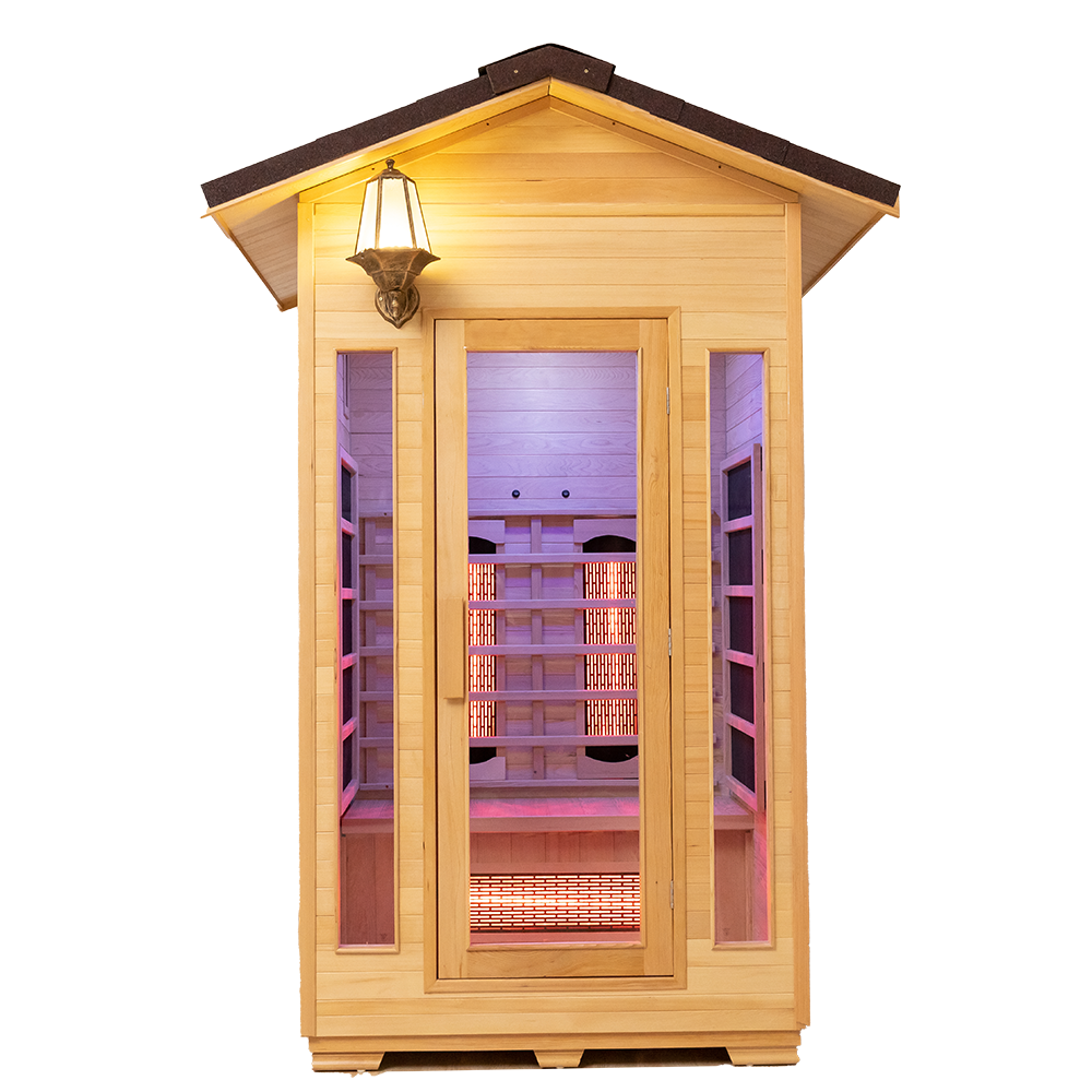 Nejlepší výrobci venkovních infračervených saun Redwood pro 2 osoby 003