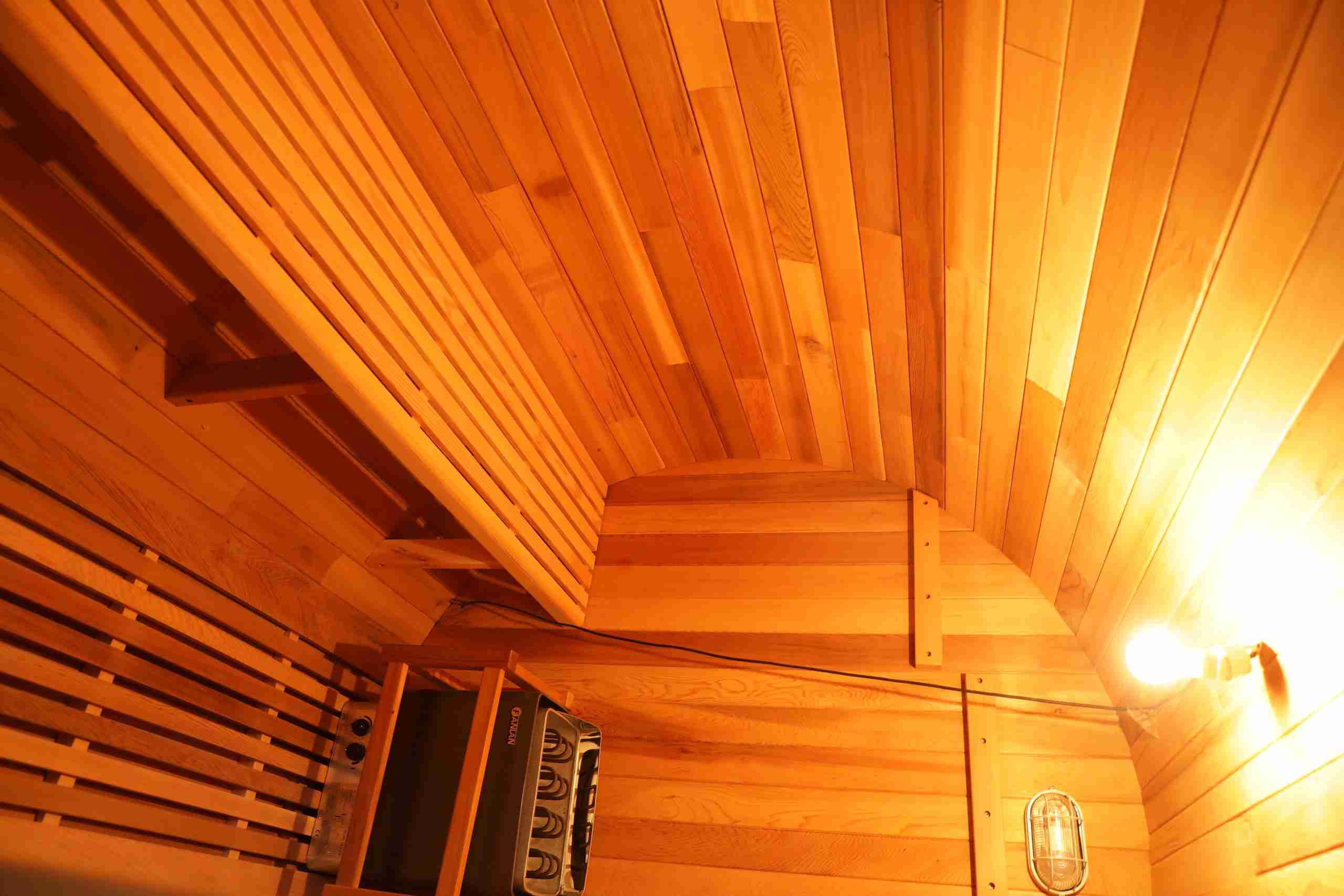 Özel Tasarım 5 Kişilik Lüks Sedir Ağacından Yapılmış Açık Hava Kızılötesi Varil Sauna 003