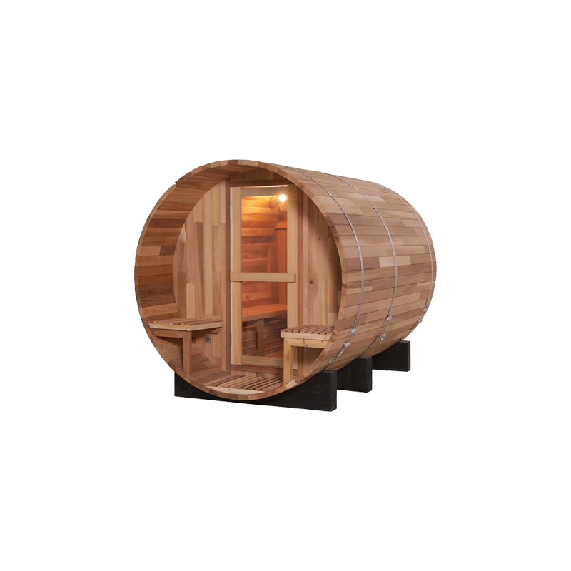 Custom 5 Person Luxury Cedar Outdoor Infrared Barrel Sauna 16 1