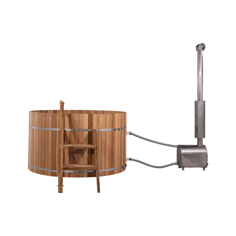 Custom Canadian Red Cedar 3 4 Person Wood Fired Hot Tub Manufacturer 007