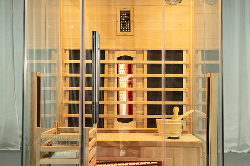 Custom Commercial 3-Person Far Infrared Steam Traditional Sauna Room 001
