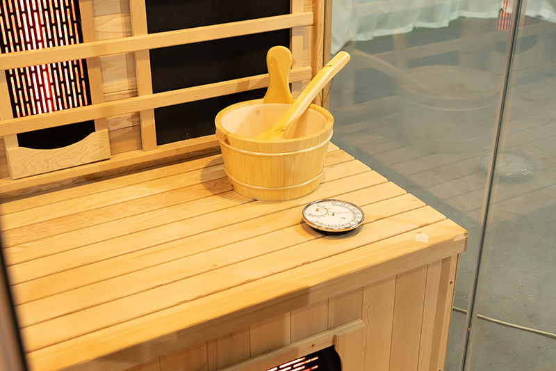Custom Commercial 3-Person Far Infrared Steam Traditional Sauna Room 005