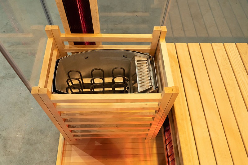 Custom Commercial 3-Person Far Infrared Steam Traditional Sauna Room 008
