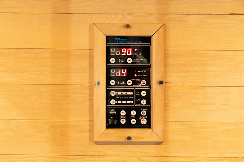 Custom Commercial 3-Person Far Infrared Steam Traditional Sauna Room 009