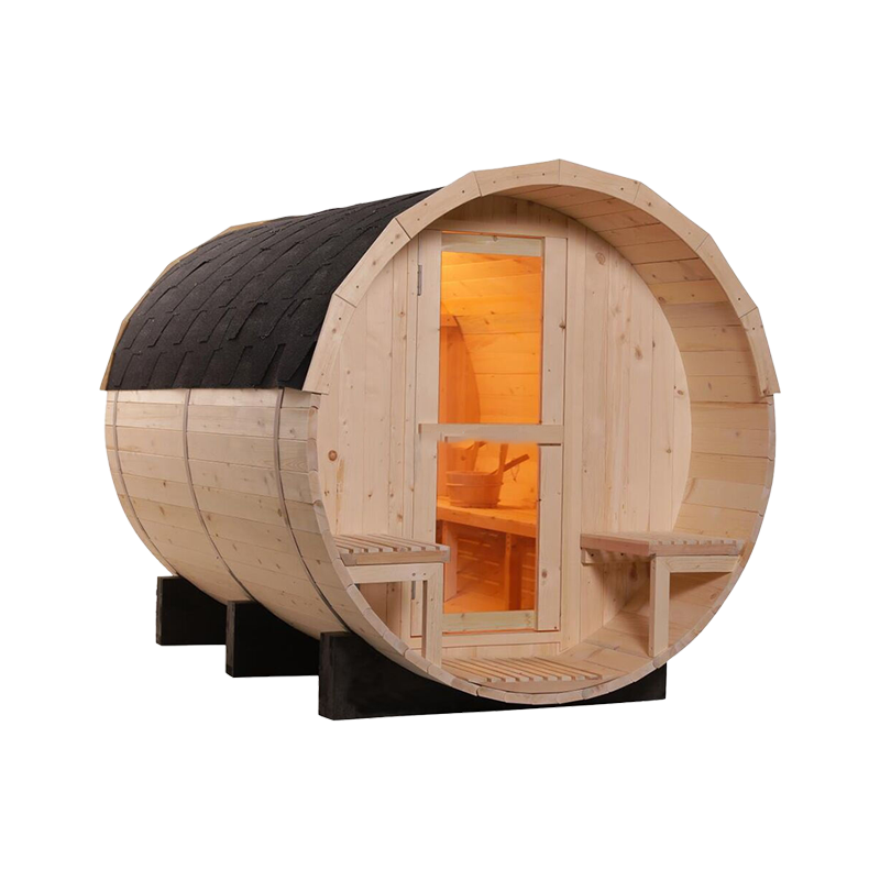 Custom Home Outdoor Barrel Steam Sauna Room Manufacturers 010