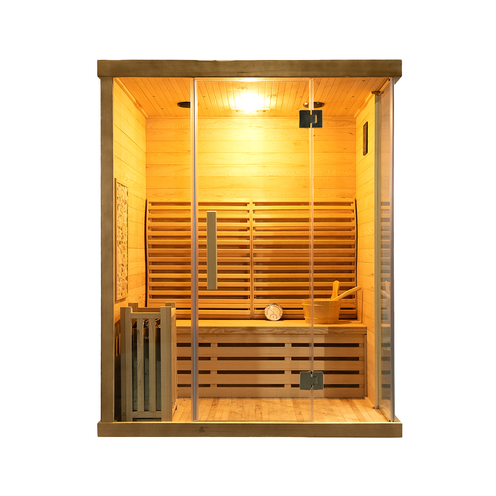 Custom Outdoor 3 Person Traditional Dry Steam Sauna For Sale​ 10