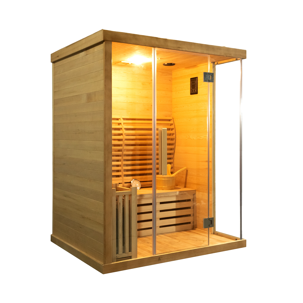 Custom Outdoor 3 Person Traditional Dry Steam Sauna For Sale​ 11