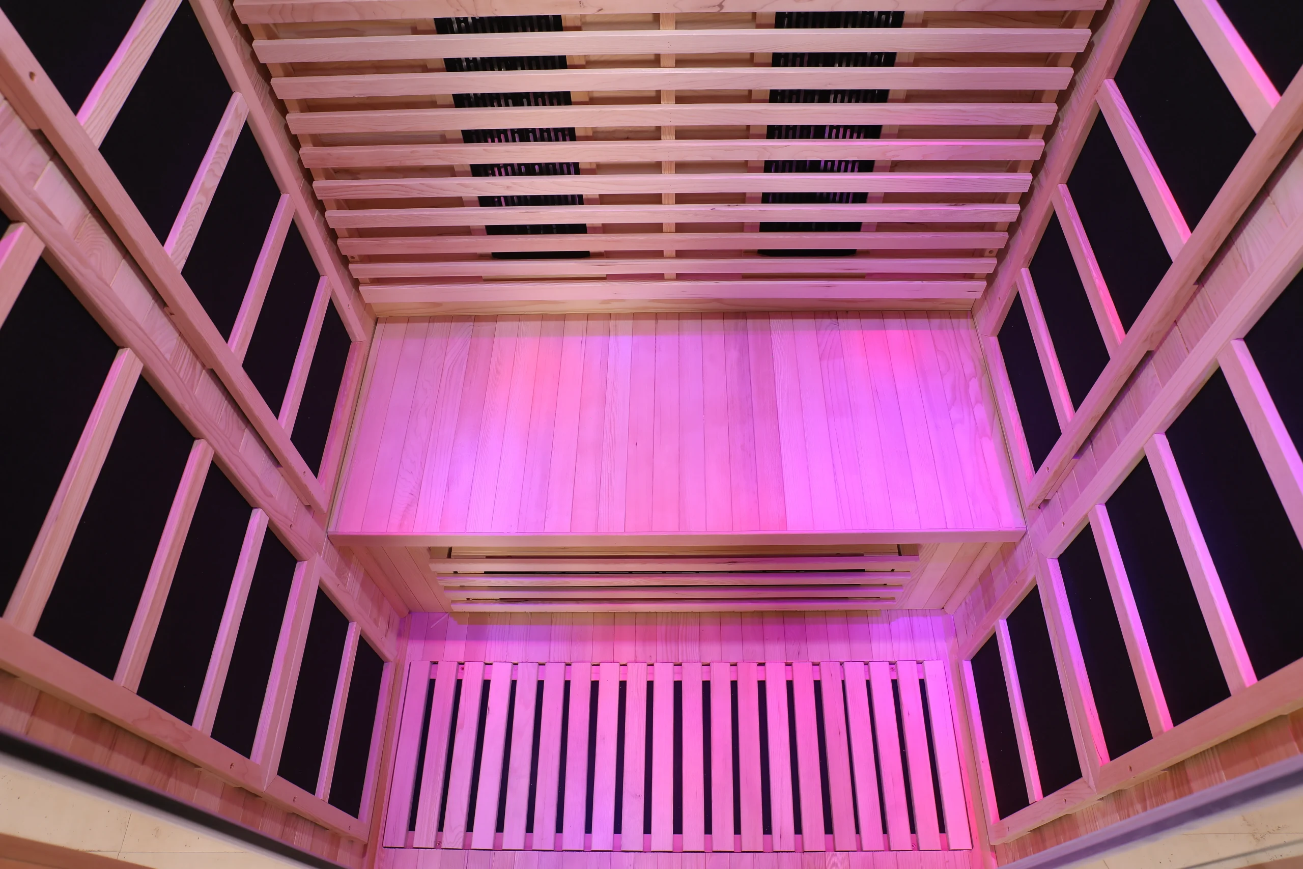Custom Size 2 Person Indoor Steam Far Infrared Sauna Room 003