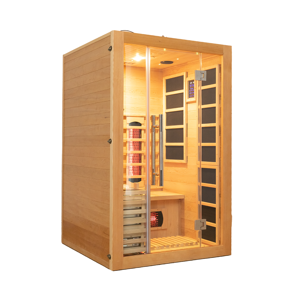 Custom Size 2 Person Indoor Steam Far Infrared Sauna Room 006