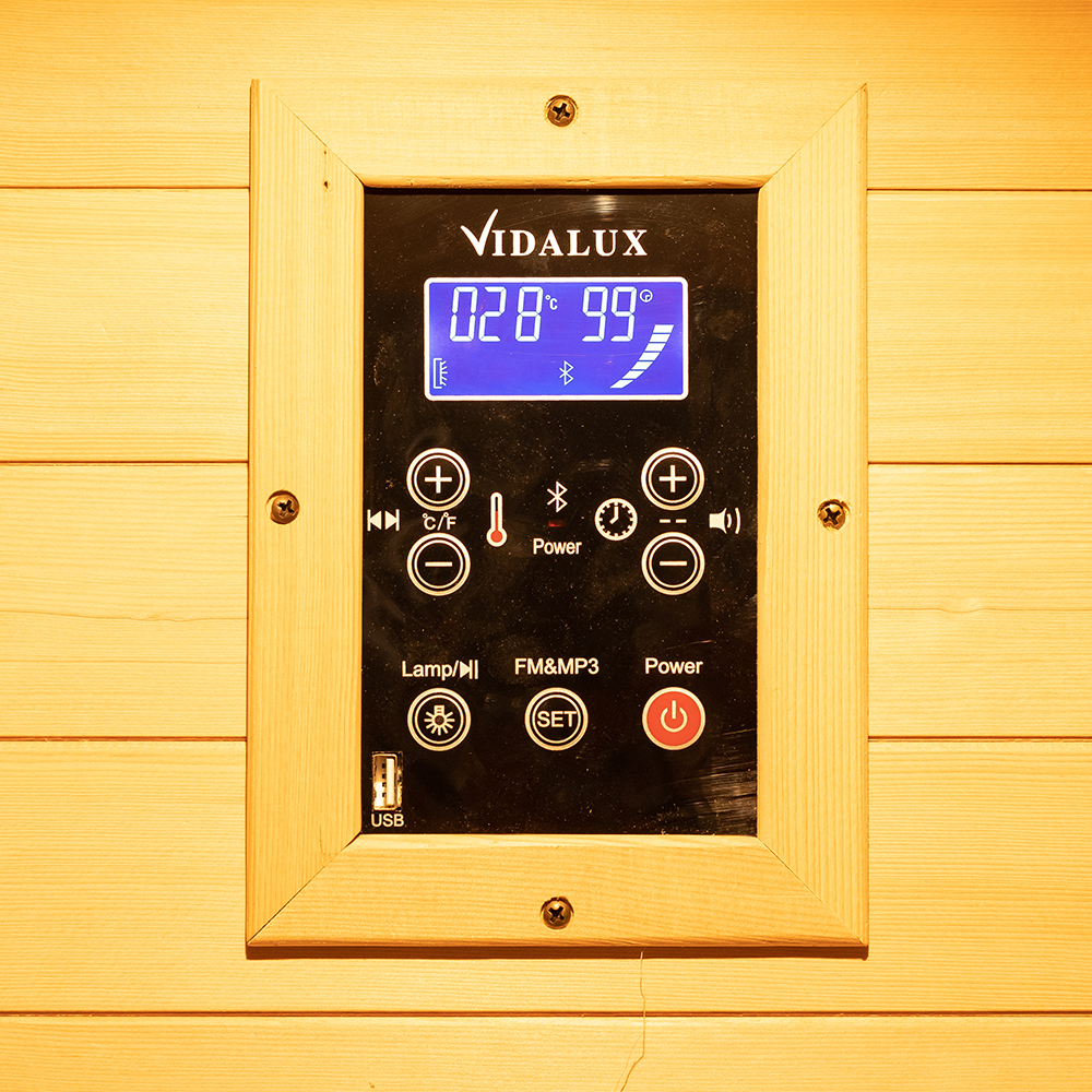 Groothandel 1-persoons traditionele binnenstoomsauna met elektrische kachel 006