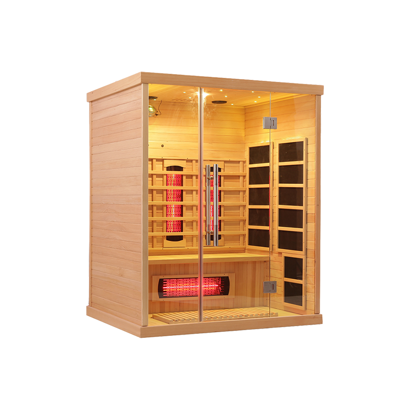 Wholesale Luxury Indoor 3 Person Far Infrared Sauna Room 010
