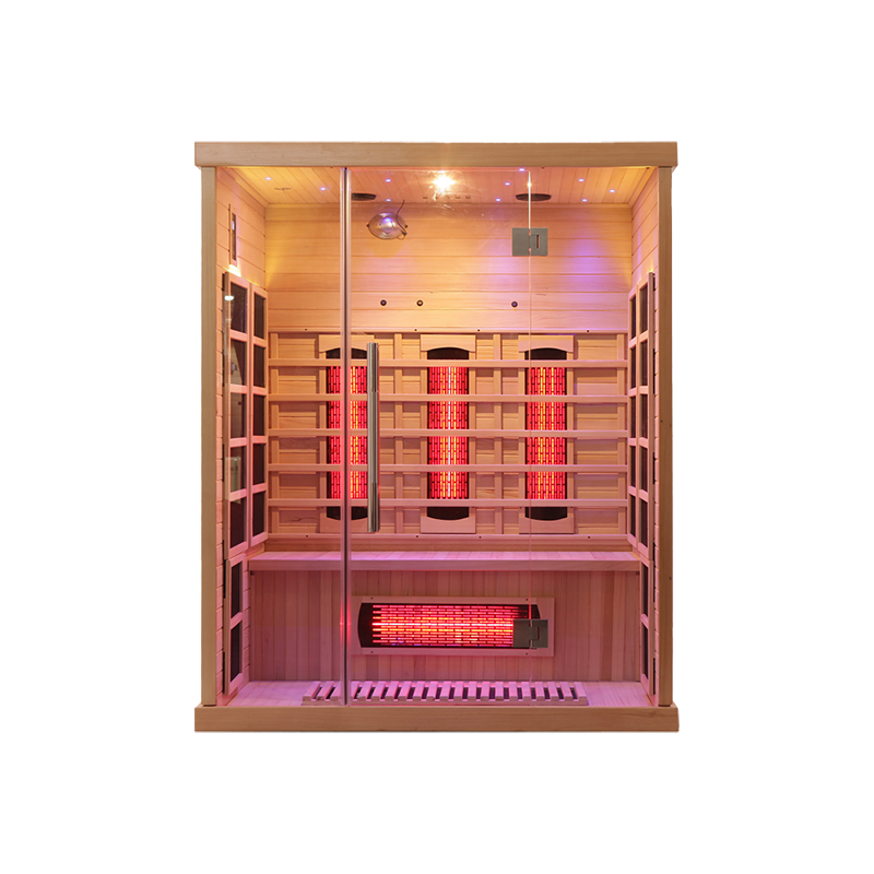 Wholesale Luxury Indoor 3 Person Far Infrared Sauna Room 12