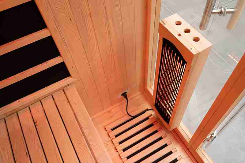 Factory Direct Sale Luxury 3-Person Infrared Full Spectrum Sauna 004