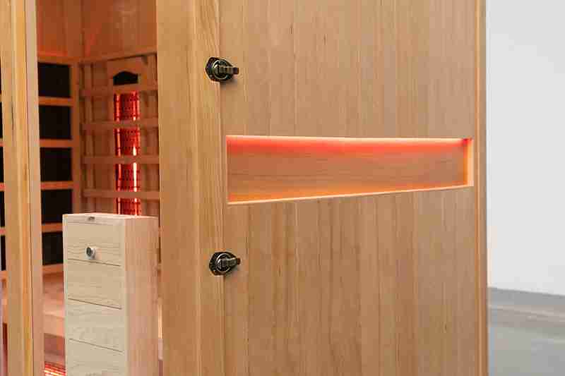 Factory Direct Sale Luxury 3-Person Infrared Full Spectrum Sauna 006