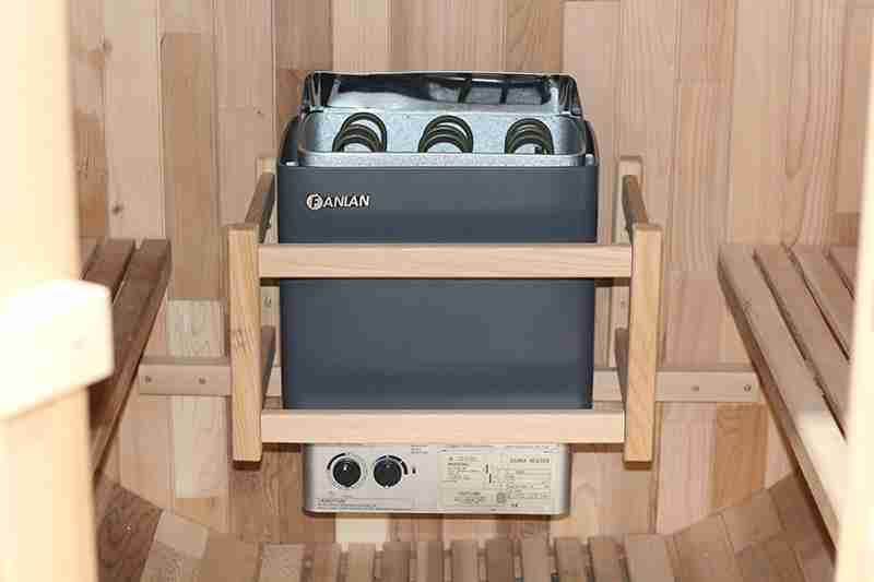 Custom Outdoor 2 Person Cedar Miniature Barrel Steam Saunas Factory 003