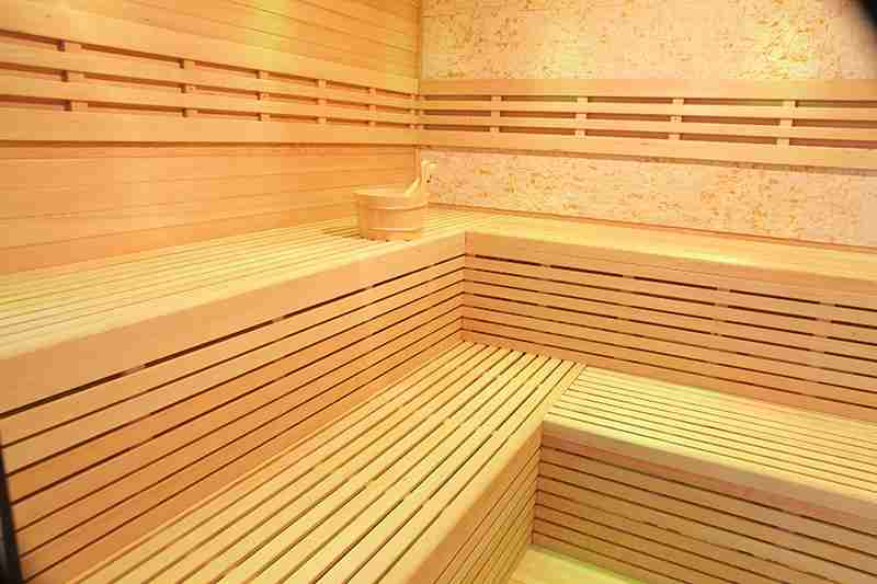 Groothandel op maat gemaakte massief houten stoomsauna voor 6-8 personen 003