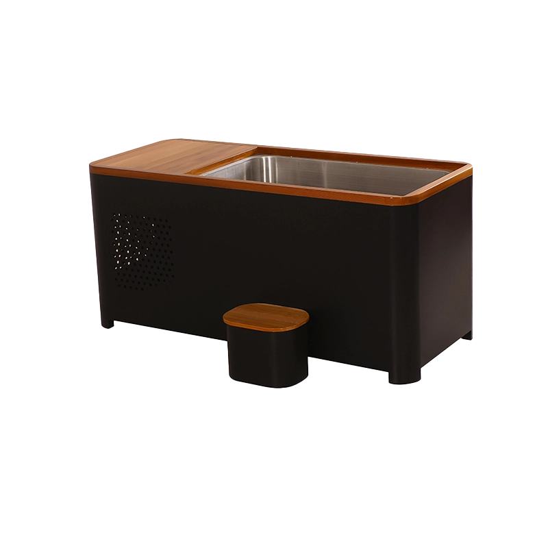 Wholesale Custom Wood Ice Bath With 1hp Chiller Manufacturer 001