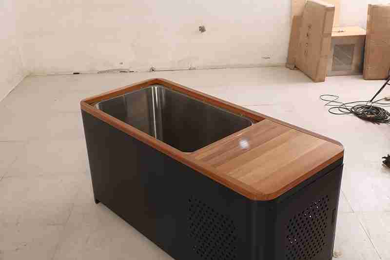 Wholesale Custom Wood Ice Bath With 1hp Chiller Manufacturer 006