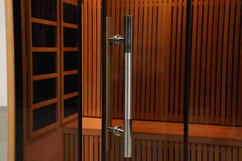 Custom 4-6 Person Size Far Infrared Hemlock Sauna Room With Carbon Pane Heating 002
