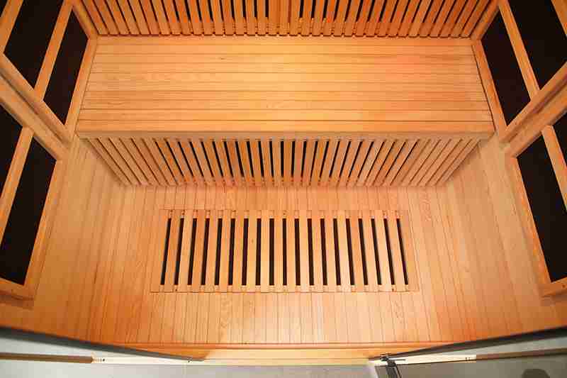 Custom 4-6 Person Size Far Infrared Hemlock Sauna Room With Carbon Pane Heating 003