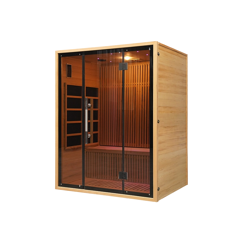 Custom 4-6 Person Size Far Infrared Hemlock Sauna Room With Carbon Pane Heating 11