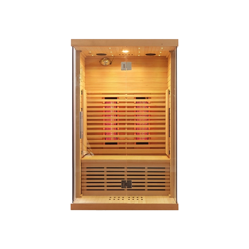 Wholesale 2 3 Person Canadian Hemlock Indoor Infrared Spa Sauna 017