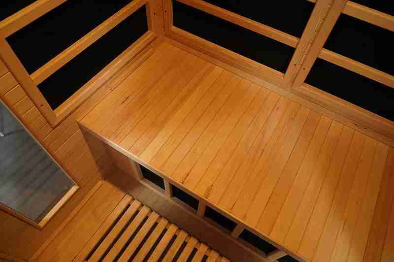 Custom 2 Person Wooden Home Dry Carbon Panel Far Infrared Sauna Room 005
