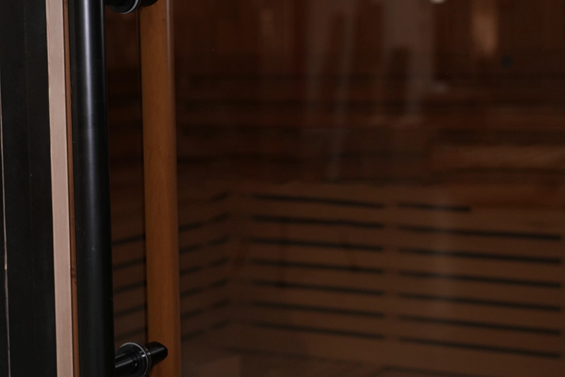 Sauna de vapor tradicional cuadrada exterior personalizada para 4, 6 u 8 personas 005