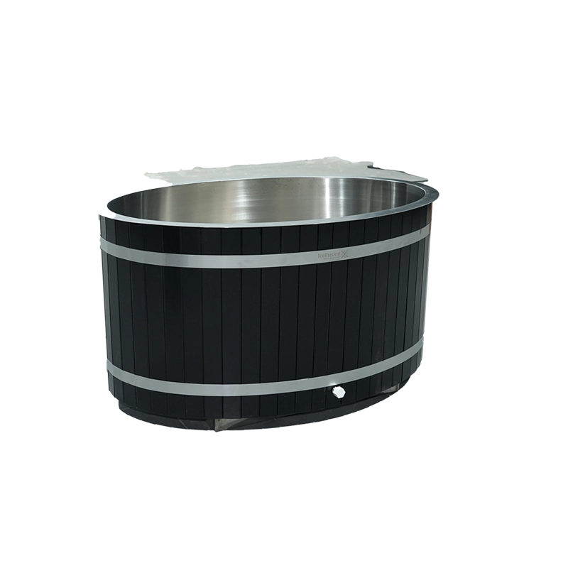 Wholesale Custom 1-2 Person Wooden Barrel Cold Plunge Tub Supplier 003