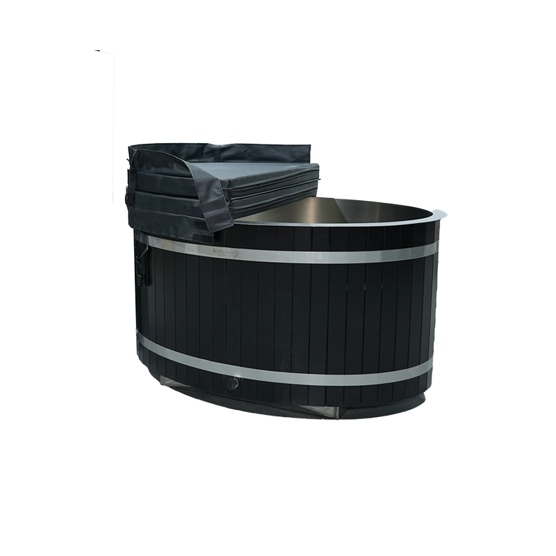 Wholesale Custom 1-2 Person Wooden Barrel Cold Plunge Tub Supplier 009