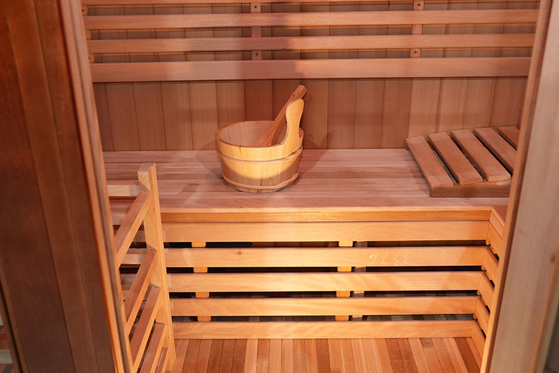 Custom 2 4 Person Western Red Cedar Wood Steam Sauna Wholesaler 002