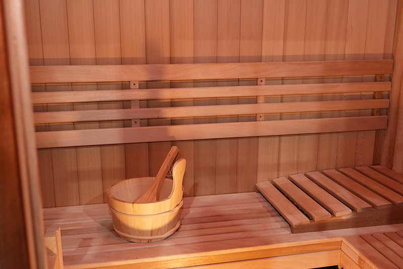 Custom 2 4 Person Western Red Cedar Wood Steam Sauna Wholesaler 004