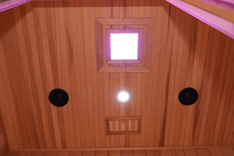 Custom 2 4 Person Western Red Cedar Wood Steam Sauna Wholesaler 009