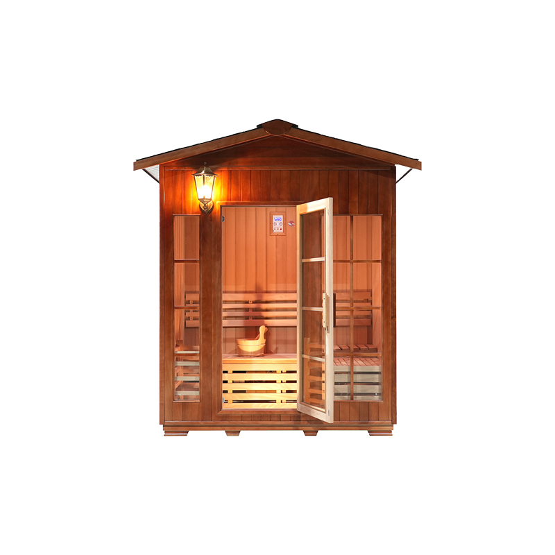 Custom 2 4 Person Western Red Cedar Wood Steam Sauna Wholesaler 14