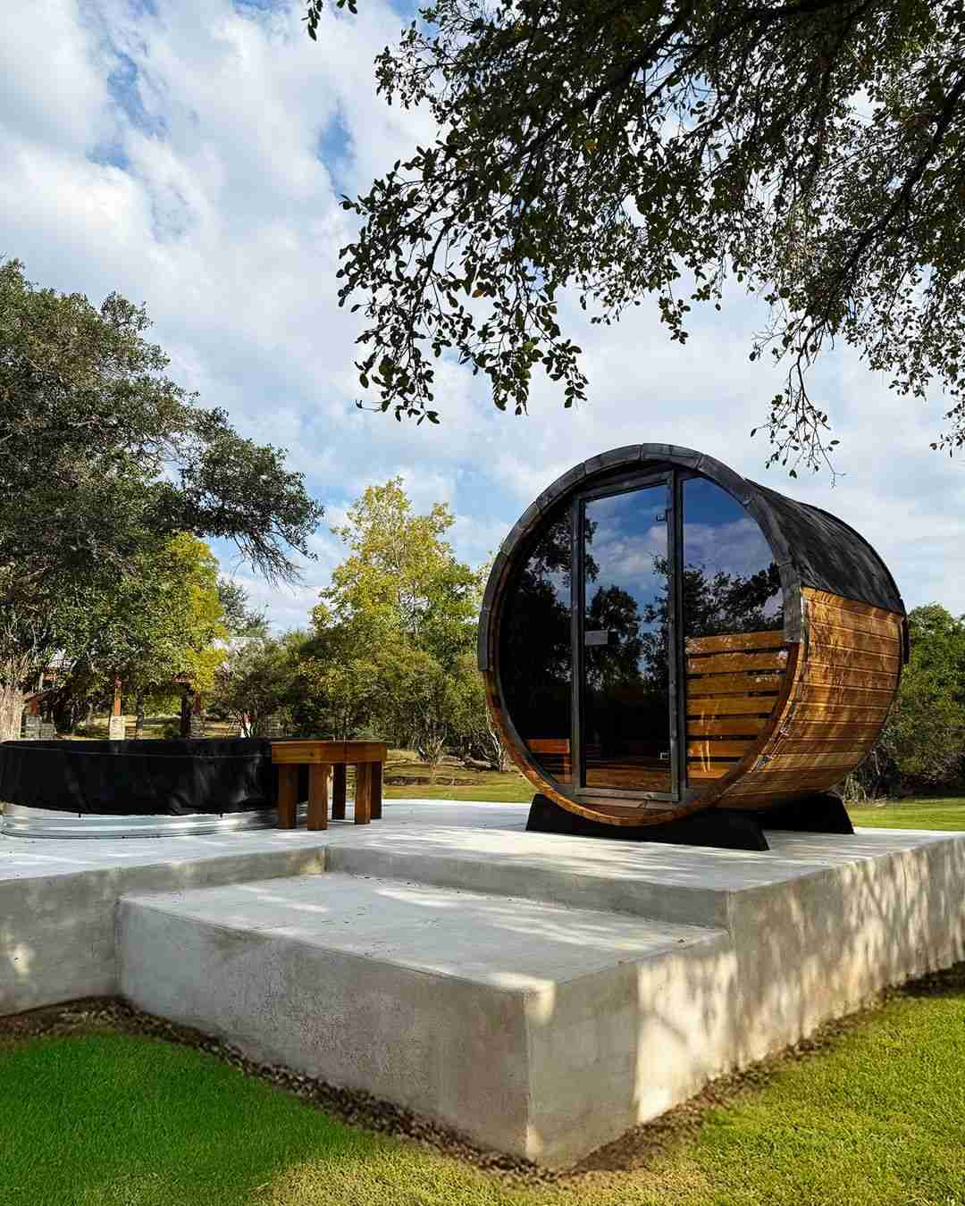 How Big Is A 4 Person Sauna? 3 Outdoor 4 Person Barrel Sauna