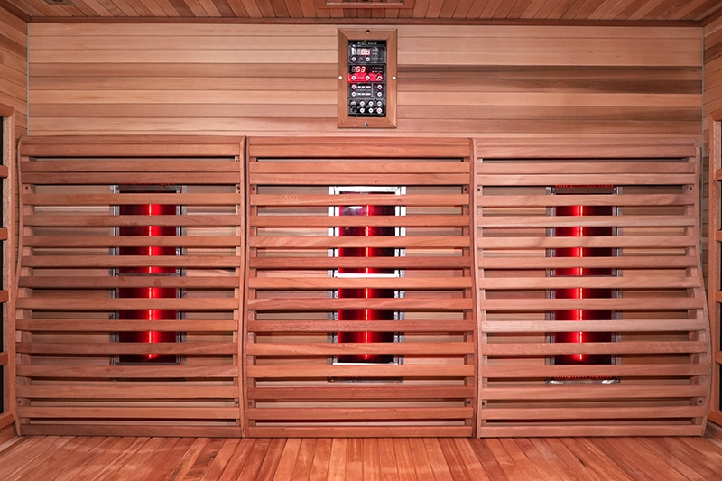 Custom Size 4 6 Person Red Cedar Outdoor Far Infrared Sauna 002