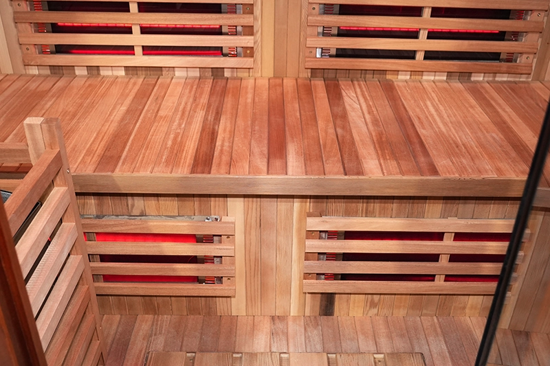 Custom Size 4 6 Person Red Cedar Outdoor Far Infrared Sauna 004